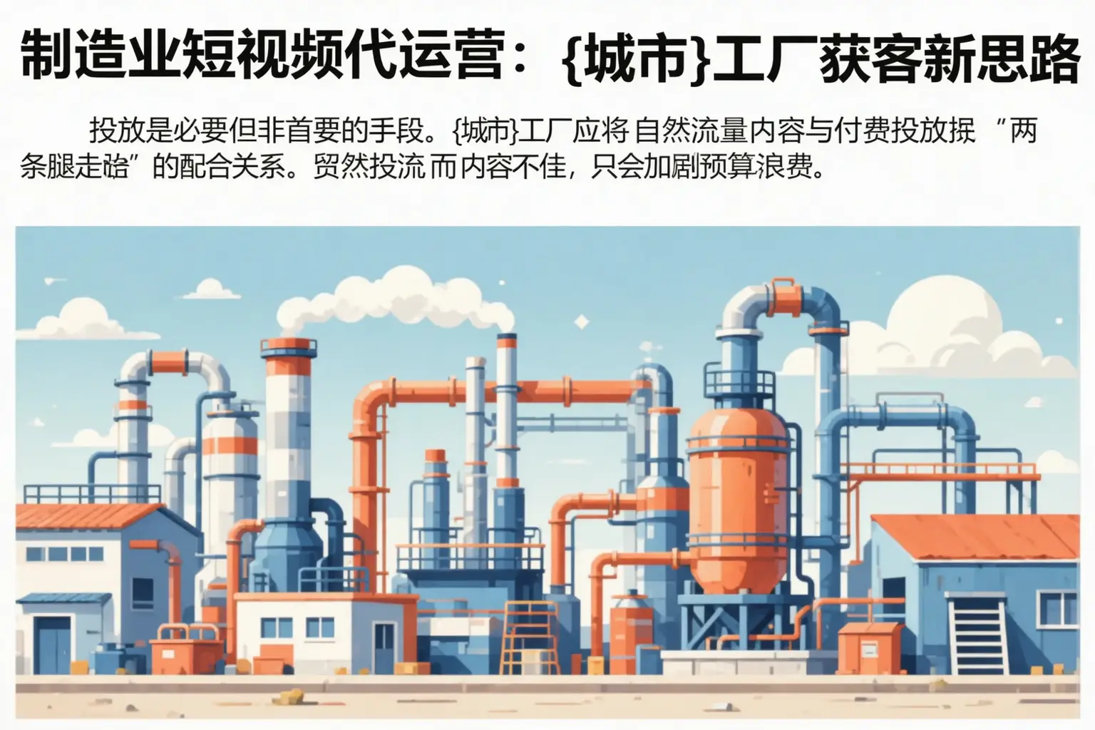 制造业短视频代运营:让胡路工厂获客新思路